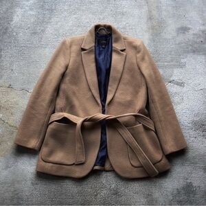 J. Crew Tan Belted Blazer Size 6